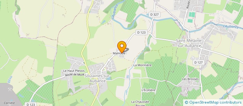 localisation de l'entreprise ASS CULTURELLE INTER COMMUNALE  SOULAINES-SUR-AUBANCE