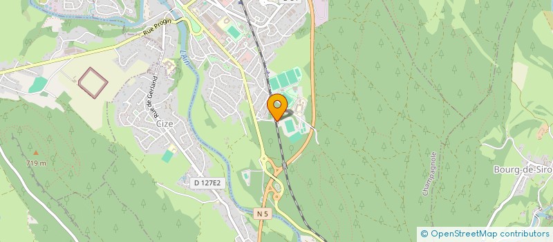 localisation de l'entreprise ASS CULTURELLE ISLAMIQUE  EL HIJRA  CHAMPAGNOLE