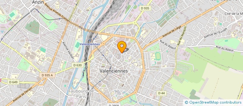 localisation de l'entreprise ASS CULTURELLE ISRAELITE à VALENCIENNES