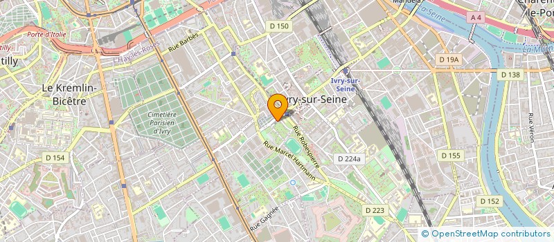 localisation de l'entreprise ASS CULTURELLE ISRAELITE D'IVRY-SEINE  IVRY-SUR-SEINE