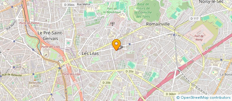 localisation de l'entreprise ASS CULTURELLE ISRAELITE DES LILAS à LES LILAS