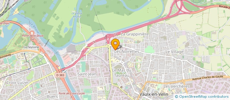 localisation de l'entreprise ASS.CULTURELLE LA CORNE AFRICAINE FRANCE  VAULX EN VELIN