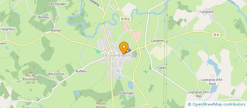 localisation de l'entreprise ASS CULTURELLE LES TROIS COUPS  LE GRAND-BOURG