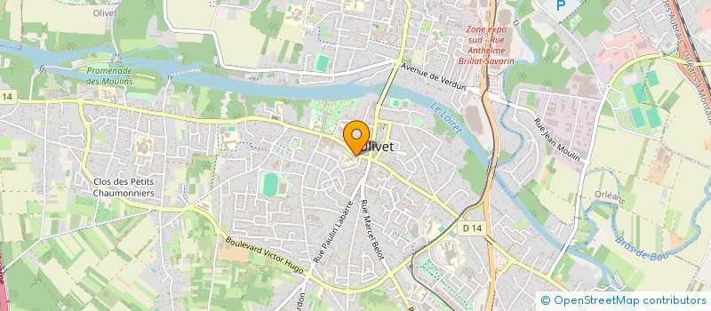 localisation de l'entreprise ASS CULTURELLE LOISIRS LA PROVIDENCE à OLIVET