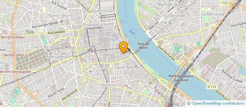 localisation de l'entreprise ASS CULTURELLE OUVRIERE BX CENTRE  BORDEAUX