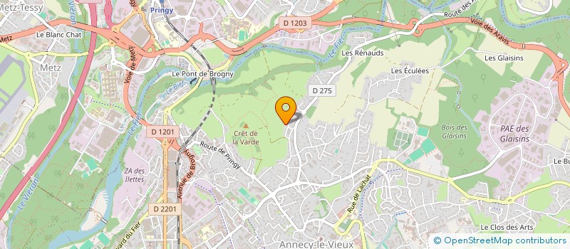 localisation de l'entreprise ASS CULTURELLE PARENTS ENSEIGNANTS à ANNECY