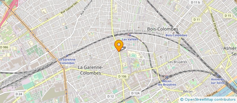 localisation de l'entreprise ASS CULTURELLE PORTUGAISE DE COURBEVOIE - LA GARENNE à COURBEVOIE