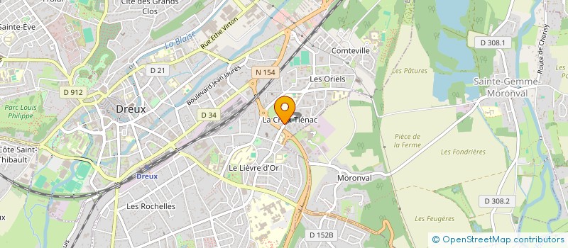 localisation de l'entreprise ASS CULTURELLE SOCIALE SPORTIVE DROUAISE à DREUX