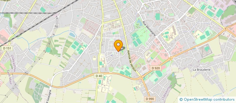 localisation de l'entreprise ASS CULTURELLE SPORT DES JEUNES DE CITES à CHATEAUROUX