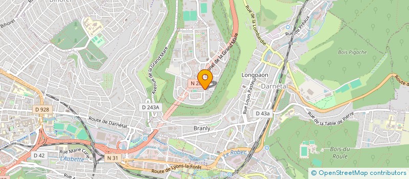 localisation de l'entreprise ASS CULTURELLE SPORTIVE DE LA GRAND MARE à ROUEN