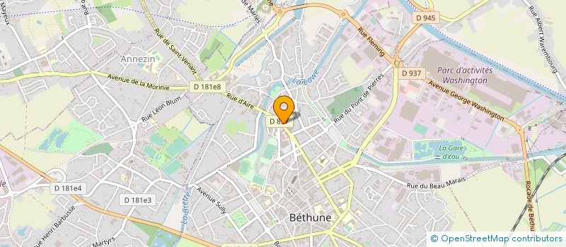 localisation de l'entreprise ASS CULTURELLE SPORTIVE MAISON D ARRET à BETHUNE