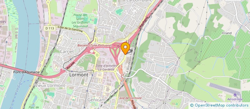 localisation de l'entreprise ASS  CULTURELLEBOUDHIQUE DE BORDEAUX  LORMONT