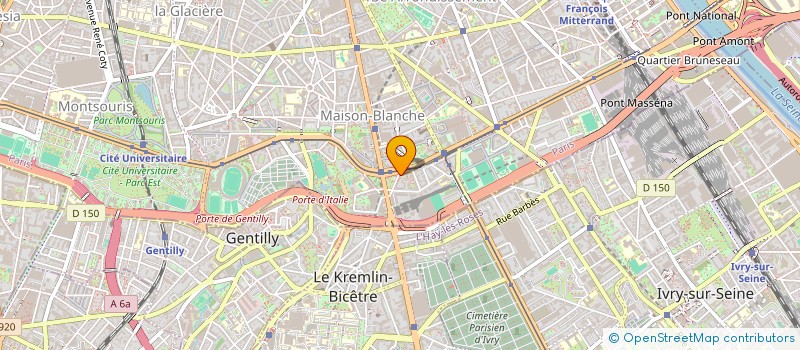 localisation de l'entreprise ASS  CULTURES ET FORMATIONS  PARIS