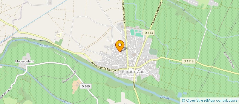 localisation de l'entreprise ASS CUXANAISE LUTTE CONTRE CANCER MALADIES  CUXAC-D'AUDE