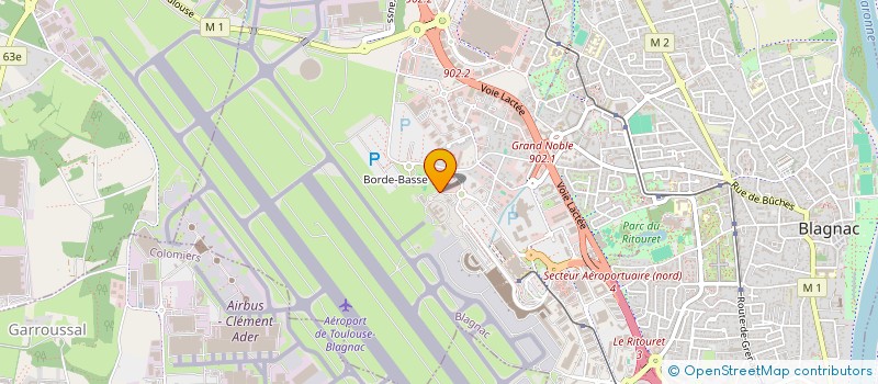 localisation de l'entreprise ASS CYCLO TOURIST AVIAT CIVILE TOULOUSE à BLAGNAC