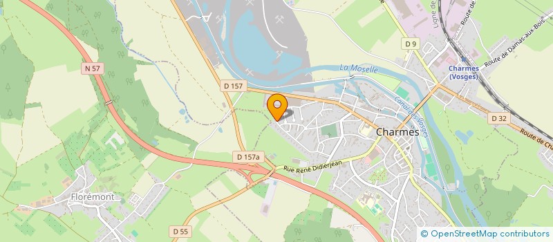 localisation de l'entreprise ASS CYNOPHILE PROTECTION SECOURS à CHARMES