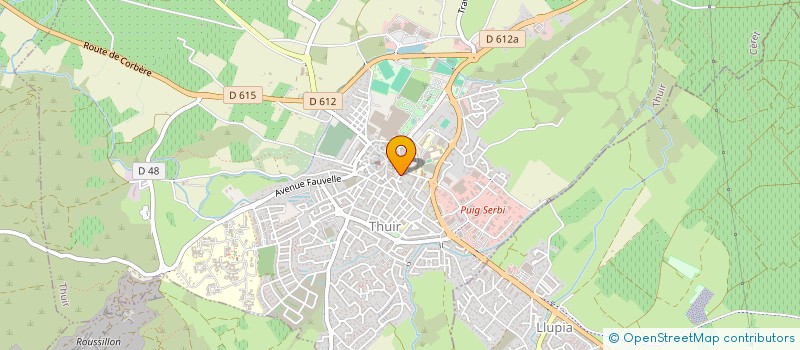 localisation de l'entreprise ASS D AIDE A DOMICILE  THUIR