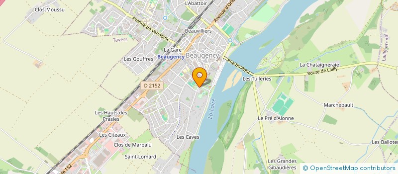 localisation de l'entreprise ASS D AIDE A DOMICILE EN MILIEU RURAL à BEAUGENCY