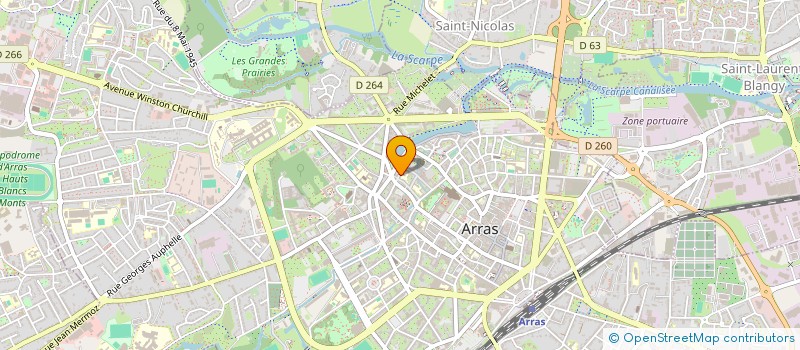 localisation de l'entreprise ASS D AIDE AUX JEUNES SANS EMPLOI à ARRAS
