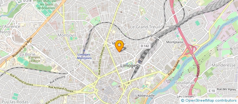 localisation de l'entreprise ASS D'AIDE AUX PAYS FRANCOPHONES à LIMOGES