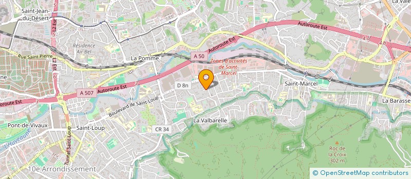 localisation de l'entreprise ASS. D'ANIMATIONS SOCIALES SPORTIVES CULTURELLES DU QUARTIER DE LA POMME ET LA GROGNARDE  MARSEILLE 11EME