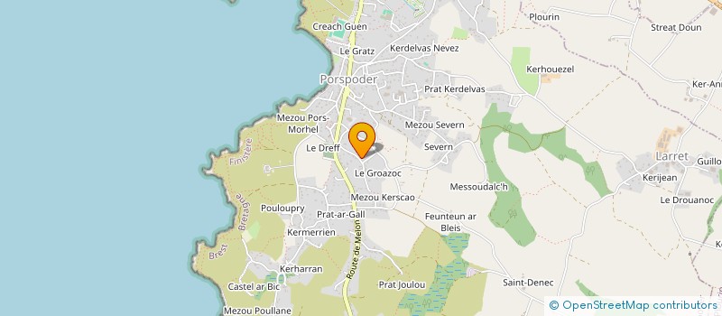 localisation de l'entreprise ASS D ATTELAGE DU PAYS DES ABERS à PORSPODER