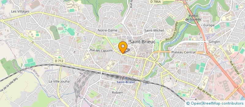 localisation de l'entreprise ASS D'AVOCATS GUILLOTIN THIBOLT DREVES à SAINT-BRIEUC