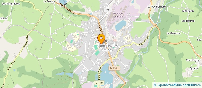 localisation de l'entreprise ASS D EDUCATION POPULAIRE  SAINT-ELOY-LES-MINES