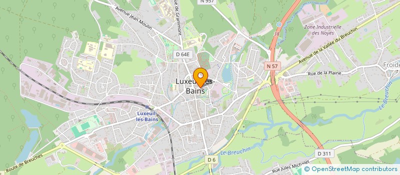 localisation de l'entreprise ASS D EDUCATION POPULAIRE  LUXEUIL-LES-BAINS