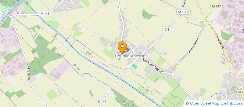 localisation de l'entreprise ASS D EDUCATION POPULAIRE  HOUPLIN-ANCOISNE