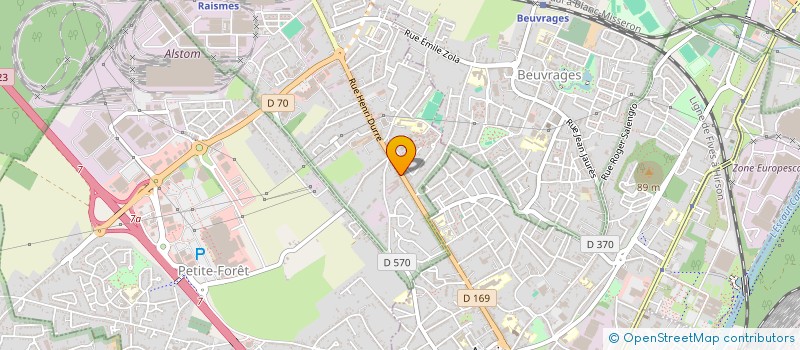 localisation de l'entreprise ASS D EDUCATION POPULAIRE  RAISMES