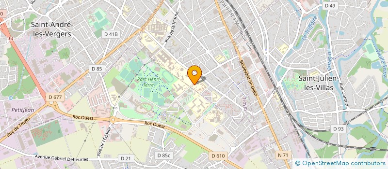 localisation de l'entreprise ASS D EDUCATION POPULAIRE AUBE  TROYES