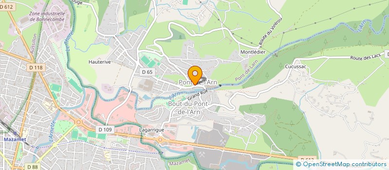 localisation de l'entreprise ASS D EDUCATION POPULAIRE CLUB 3EME AGE  PONT-DE-LARN