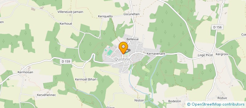 localisation de l'entreprise ASS D EDUCATION POPULAIRE POUR LE DEVELOPPEMENT DE L ENSEIGNEMENT ET DE LA CULTURE DE QUISTINIC  QUISTINIC