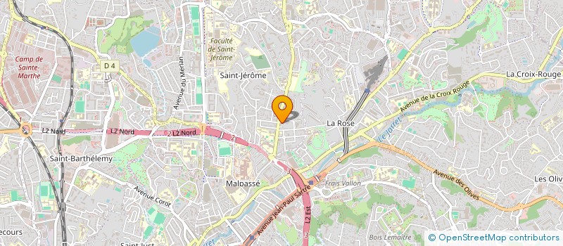 localisation de l'entreprise ASS D EDUCATION POPULAIRE ST JEROME à MARSEILLE