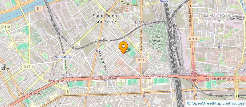 localisation de l'entreprise ASS D ENTRAIDE FRANCO CONGO à SAINT-OUEN-SUR-SEINE