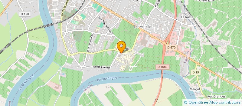 localisation de l'entreprise ASS D HOSPITALISATION A DOMICILE DES VIGNES ET DES RIVIERES  LIBOURNE