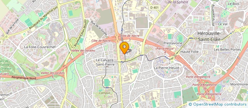 localisation de l'entreprise ASS D'INFORMATION JURIDIQUE ET SOCIALE à CAEN