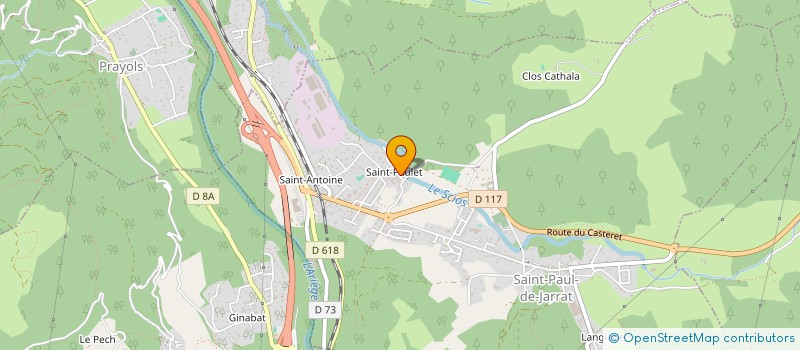 localisation de l'entreprise ASS D'INTERMITTENTS DU SPECTACLE à SAINT-PAUL-DE-JARRAT