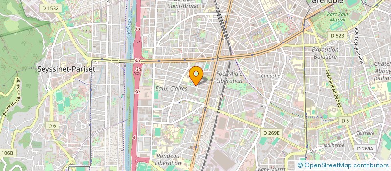 localisation de l'entreprise ASS  DANCE CLUB  CLUB DE DANSE à GRENOBLE