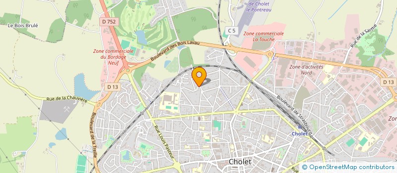localisation de l'entreprise ASS DANSE RECH CHORE CIE BALLADE à CHOLET