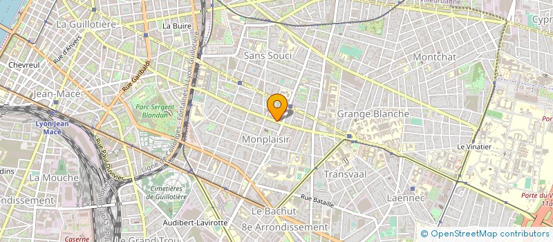 localisation de l'entreprise ASS.DANSE SPORTIVE  LYON