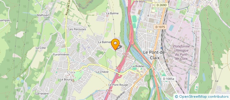 localisation de l'entreprise ASS  DANSE SPORTIVE JAZZ  CLAIX