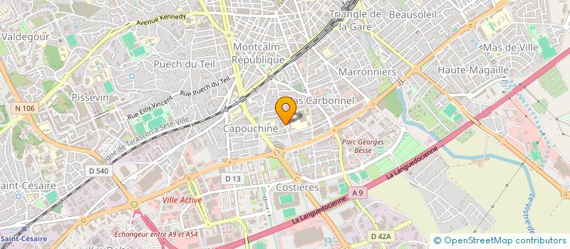 localisation de l'entreprise ASS DANSE TA VIE COMPAGNIE JUST GROOVE  NIMES