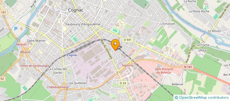 localisation de l'entreprise ASS DANSONS A DEUX à CHATEAUBERNARD