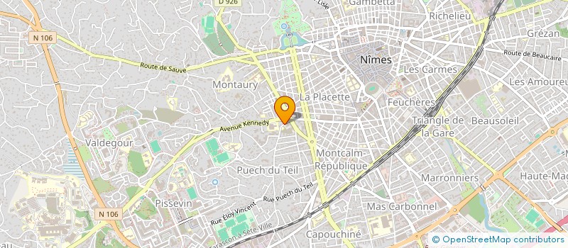 localisation de l'entreprise ASS DAPHNE à NIMES