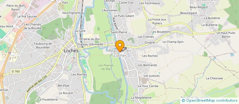 localisation de l'entreprise ASS DATCHA à BEAULIEU-LES-LOCHES