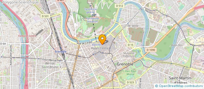 localisation de l'entreprise ASS DAUPHINOISE AIDE DIFFUSION ANIMATION  GRENOBLE