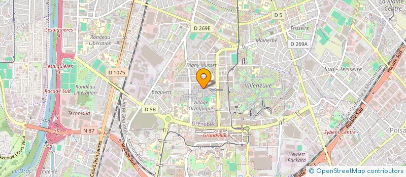 localisation de l'entreprise ASS DAUPHINOISE AIDE MERES ET FAMILLES à GRENOBLE