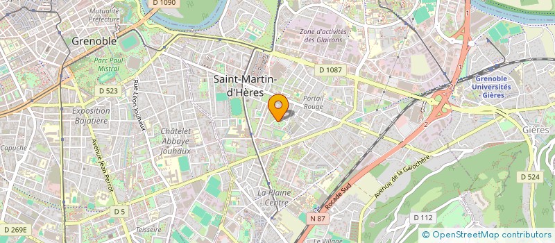 localisation de l'entreprise ASS DAUPHINOISE PREV EDUC SANTE MIL SCOL  SAINT-MARTIN-D'HERES